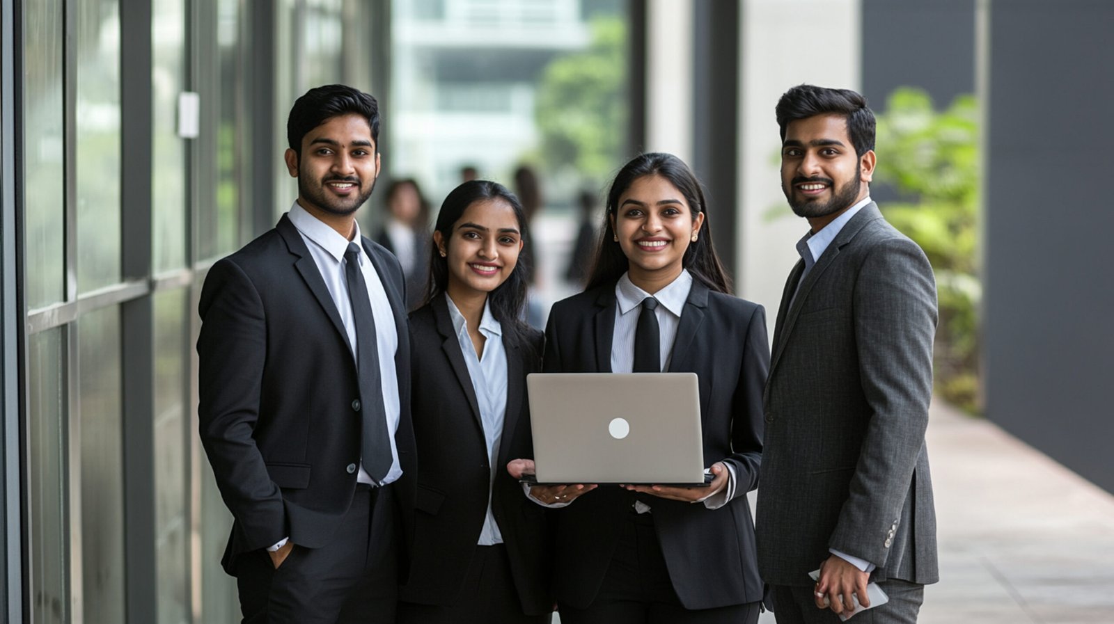 Business People with Laptop